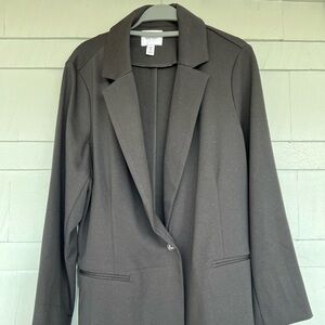 Women’s Nine West relaxed blazer black 0X